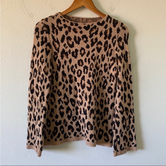 AnnTaylor Petite Spotted Mock Neck Sweater - Picture 3 of 6